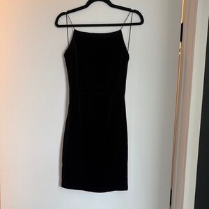 Better Be Black Backless Dress with Spaghetti Straps